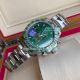 High Replica Rolex Daytona Men Green Face White Steel Strap Green Bezel Watch 43mm (2)_th.jpg
